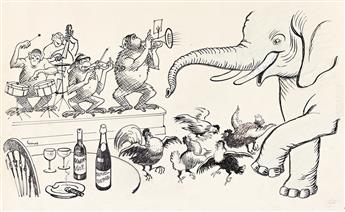 JOHN THOMAS YOUNG GILROY (1898-1985) The Animal Party and The Boxing Brunch.